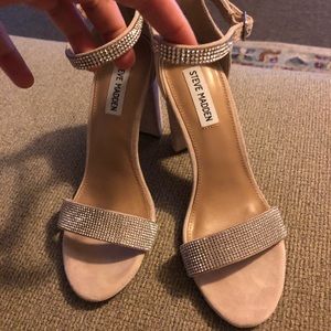 Steve Madden Rhinestone block heels